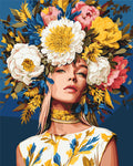 Chica en hortensias 40*50 cm LW 12710