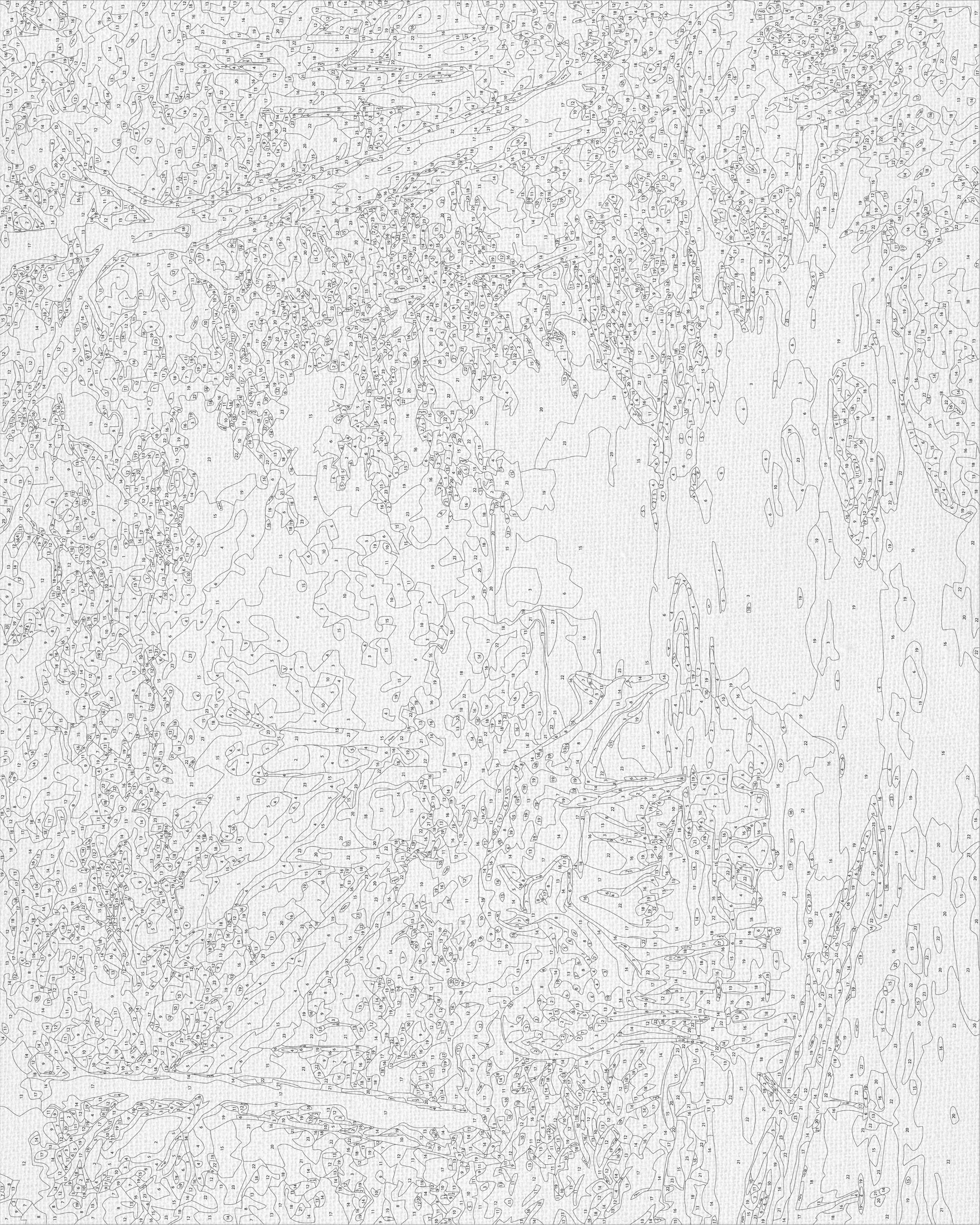 Ciervos en el bebedero 40*50 cm LW 3008