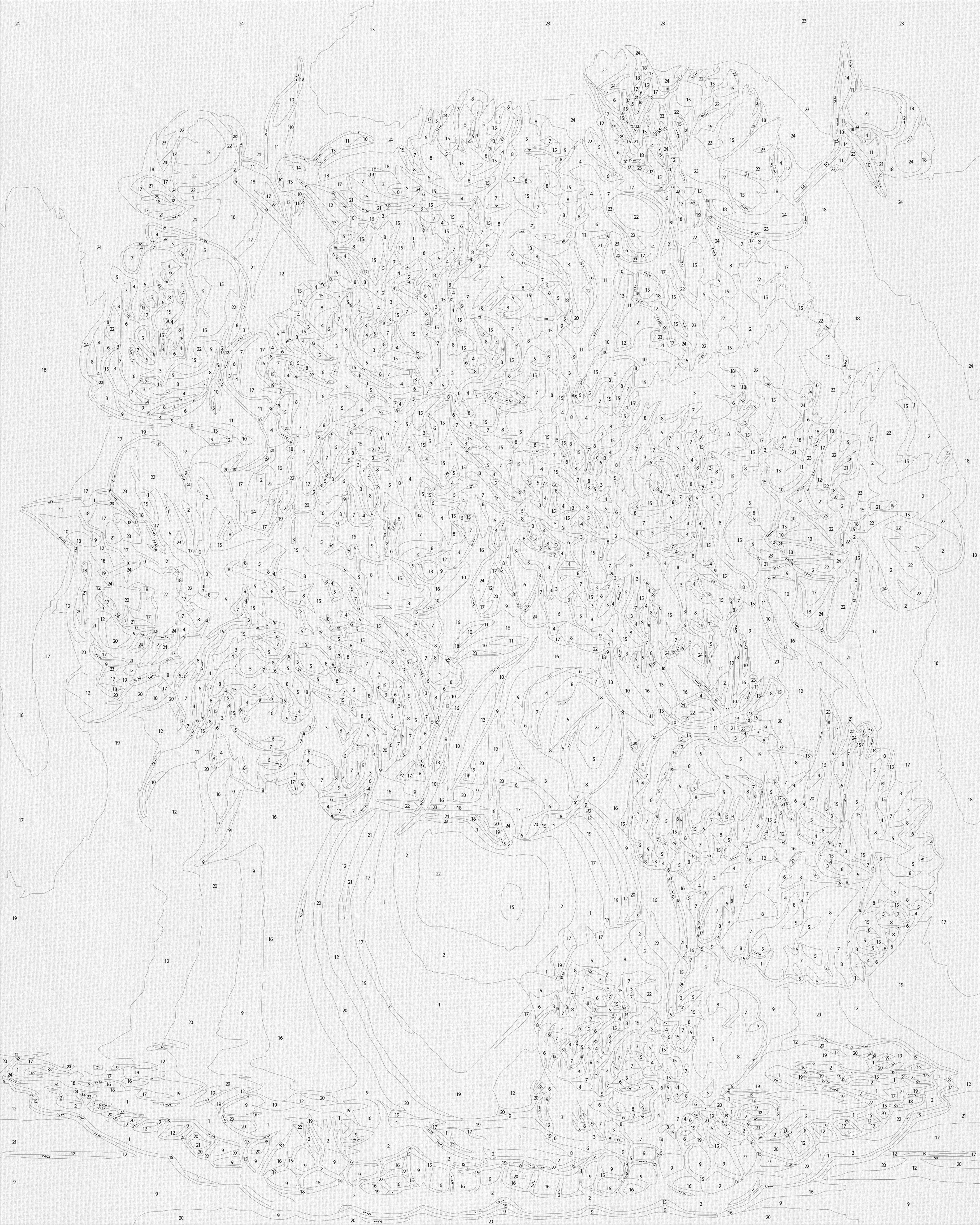 Peonías en jarrón 40*50 cm LW 3068