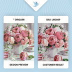 Peonías rosas 40*50 cm LW 3069
