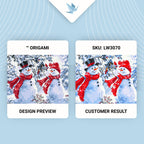 Divertidos muñecos de nieve 40*50 cm LW 3070
