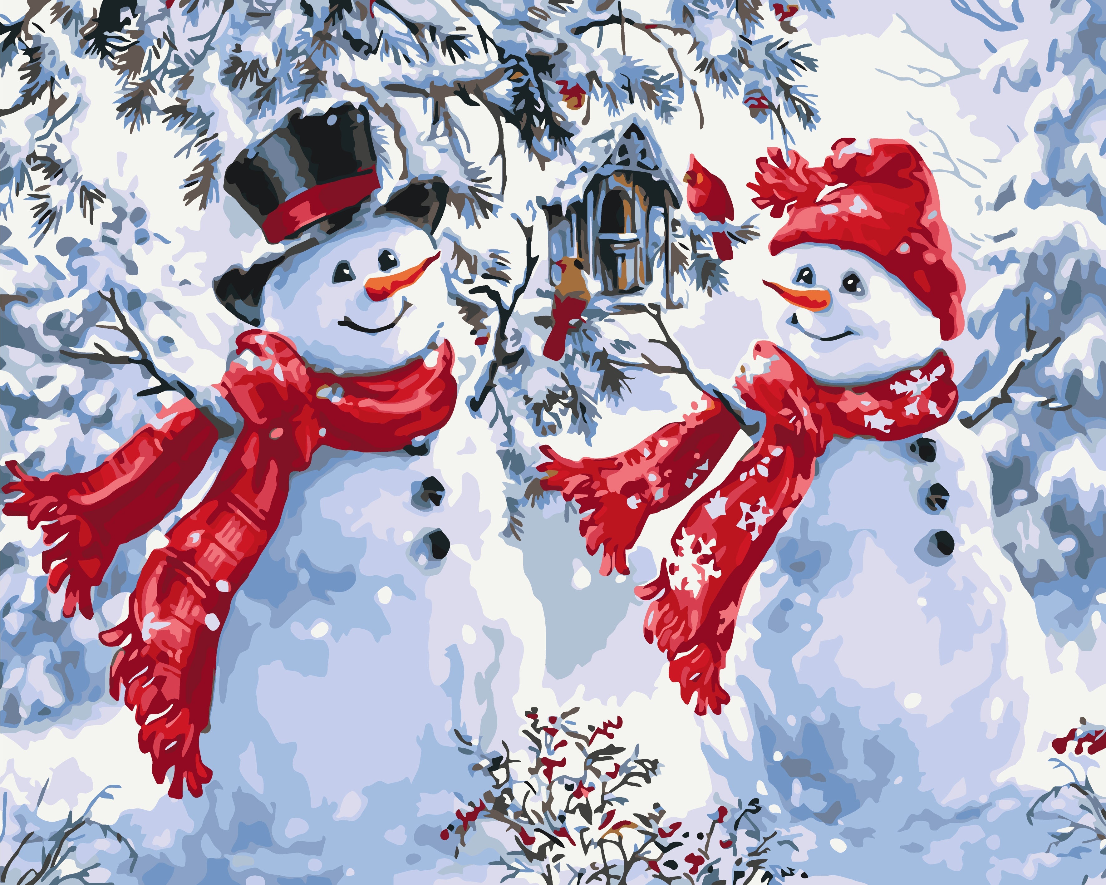 Divertidos muñecos de nieve 40*50 cm LW 3070