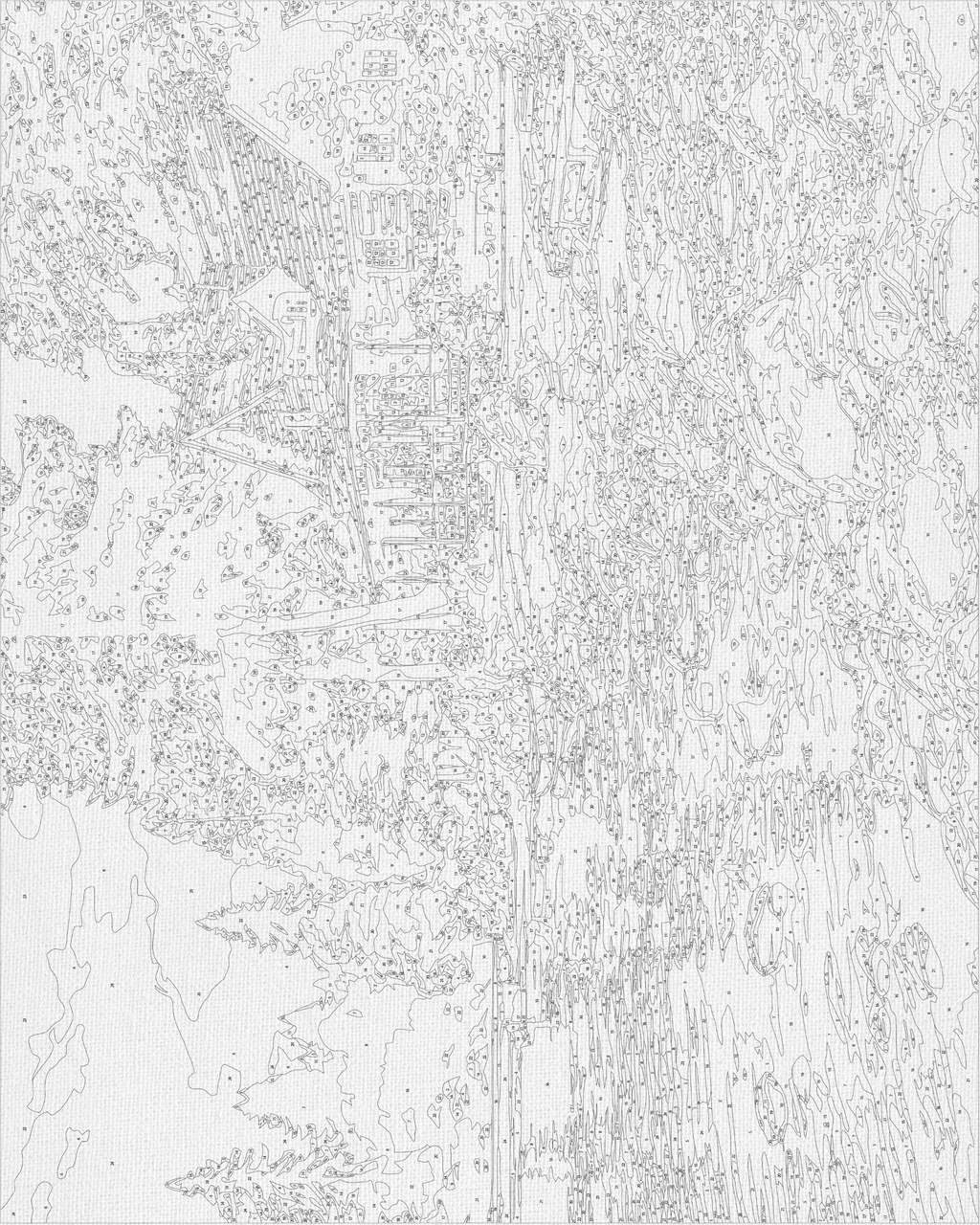 Casa en el bosque 40*50 cm LW 31250