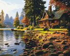 Casa en el bosque 40*50 cm LW 31250