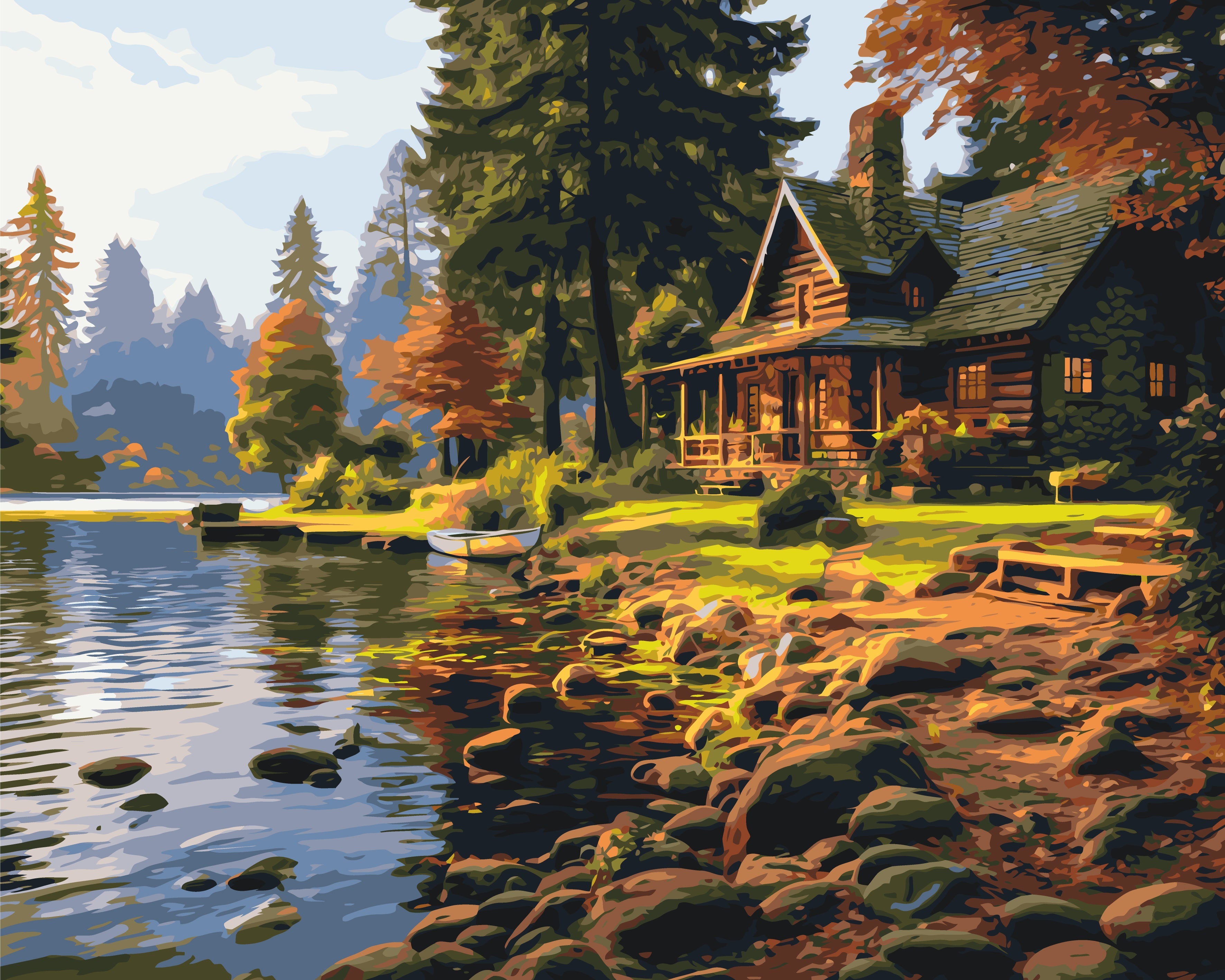 Casa en el bosque 40*50 cm LW 31250