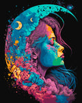 Retrato de la niña de la luna 40*50 cm LW 31640