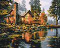 Casa junto al río 40*50 cm LW 31710