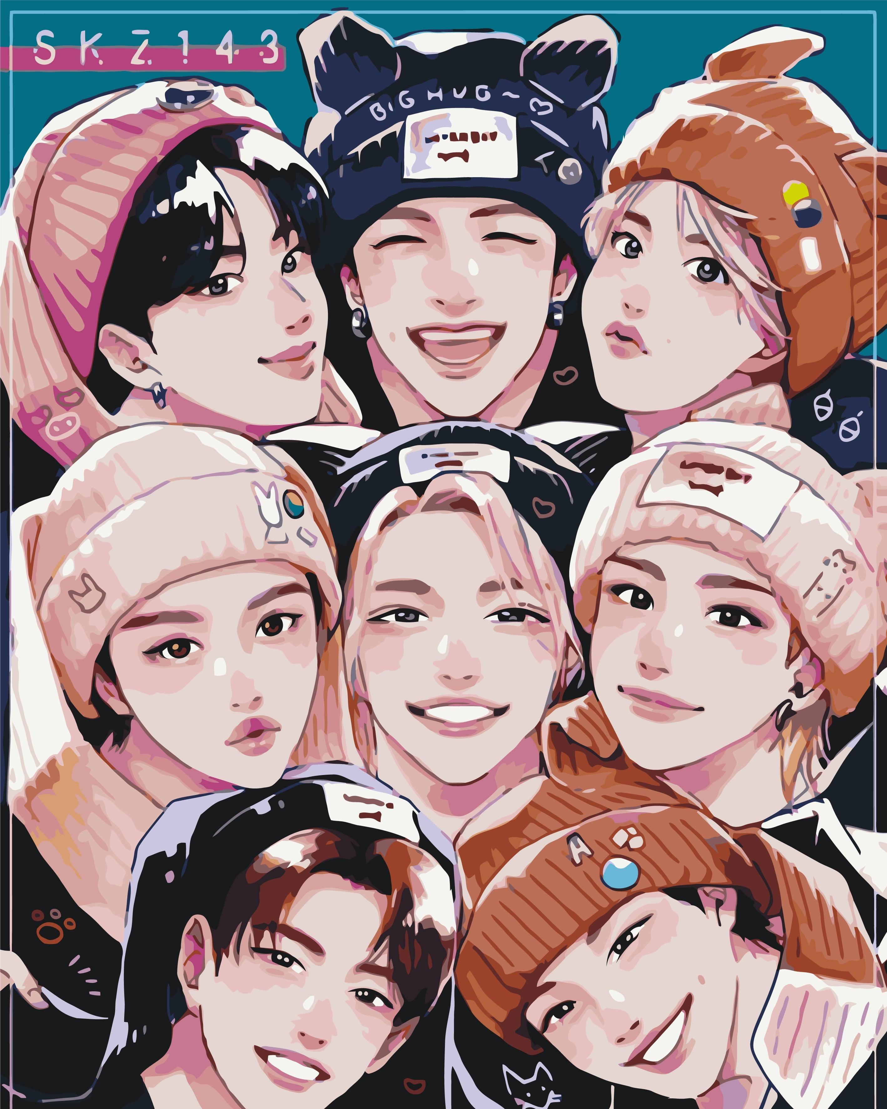 K-pop Stray Kids 40*50 cm LW 31890