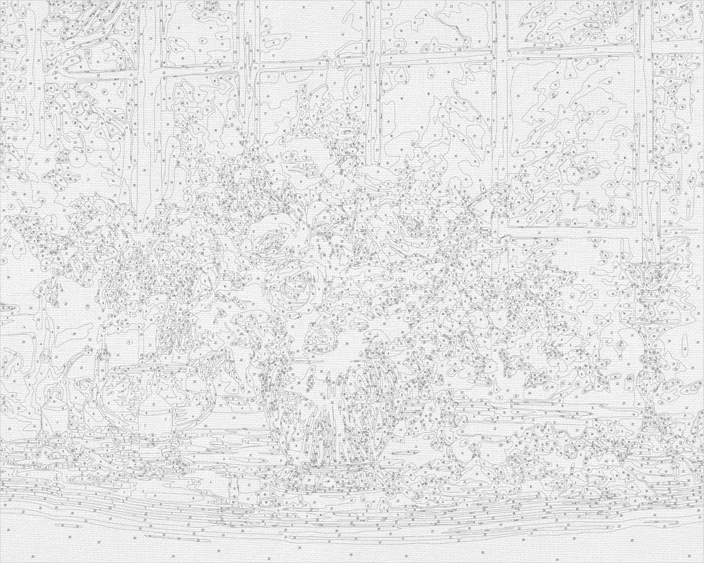 Flores silvestres en la mesa 40*50 cm LW 32450