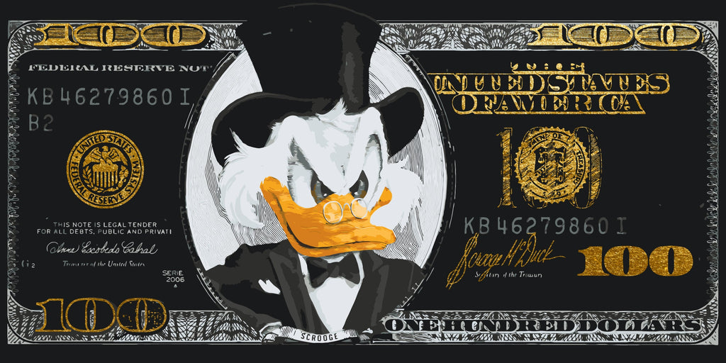Dólar negro con colores metálicos (dorados) 40*80 cm LW 3287