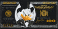 Dólar negro con colores metálicos (dorados) 40*80 cm LW 3287