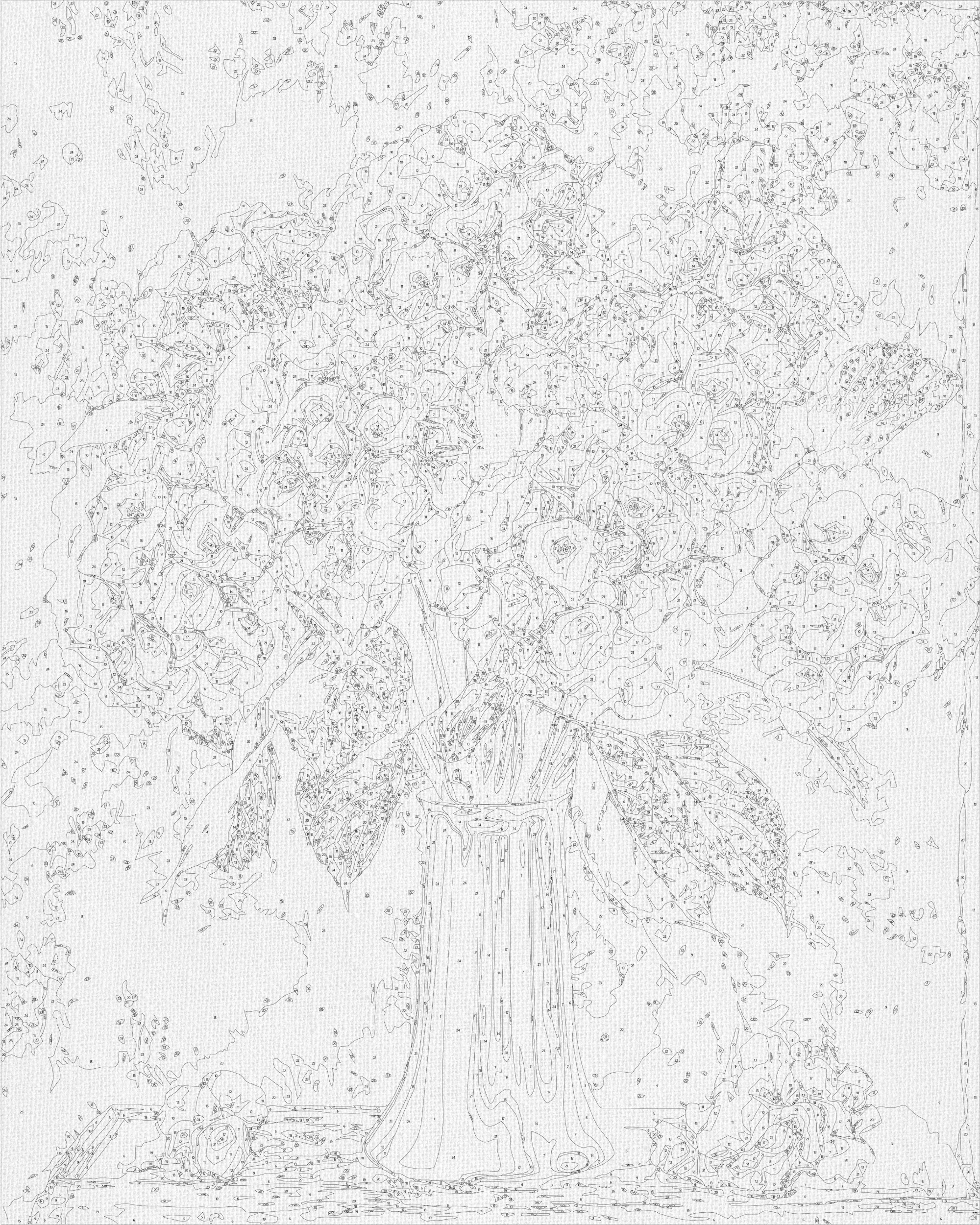 Ramo de hortensias con colores metálicos 40*50 cm LW 3295