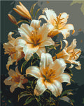 Flores Lirios brillantes con colores metálicos 40*50 cm LW 3303