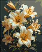 Flores Lirios brillantes con colores metálicos 40*50 cm LW 3303