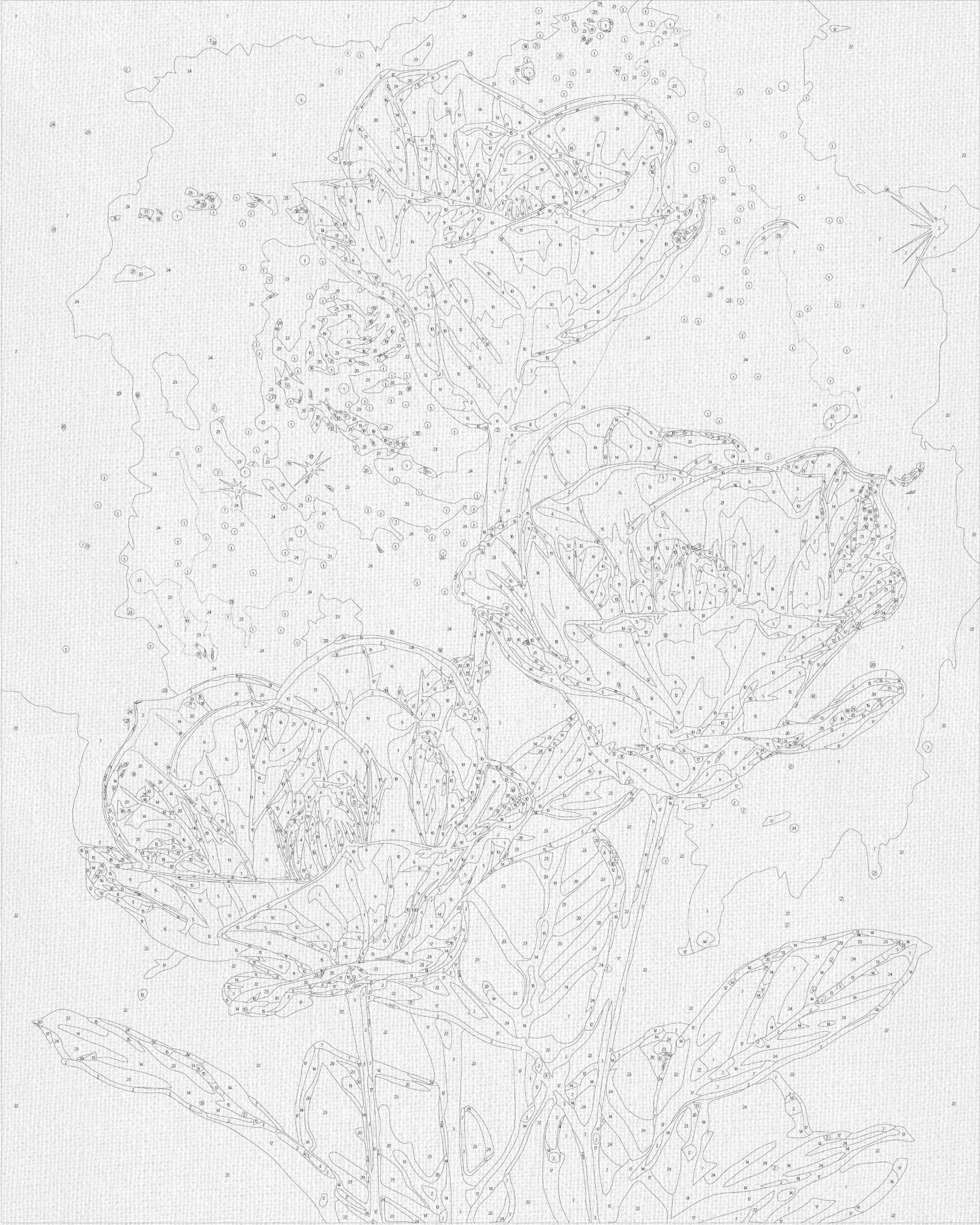Flores Ástromelias cósmicas con colores metálicos 40*50 cm LW 3337