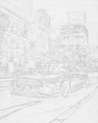 Audi negro 40*50 cm LW 3402