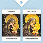 Icono de Santa Madre de Dios con colores metálicos 40*50 cm LW 3433