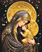 Icono de Santa Madre de Dios con colores metálicos 40*50 cm LW 3433
