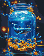 Ballena con colores metálicos 40*50 cm LW 3461