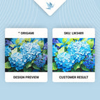 Hortensia azul 40*50 cm LW 3489