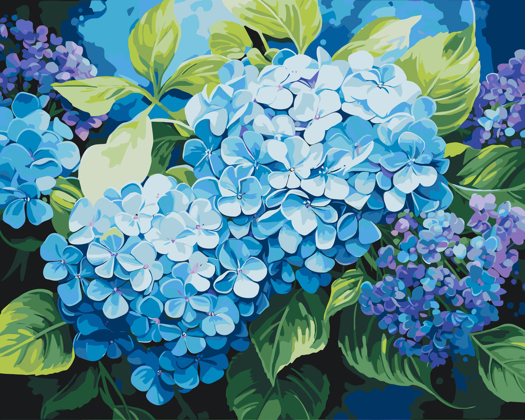Hortensia azul 40*50 cm LW 3489