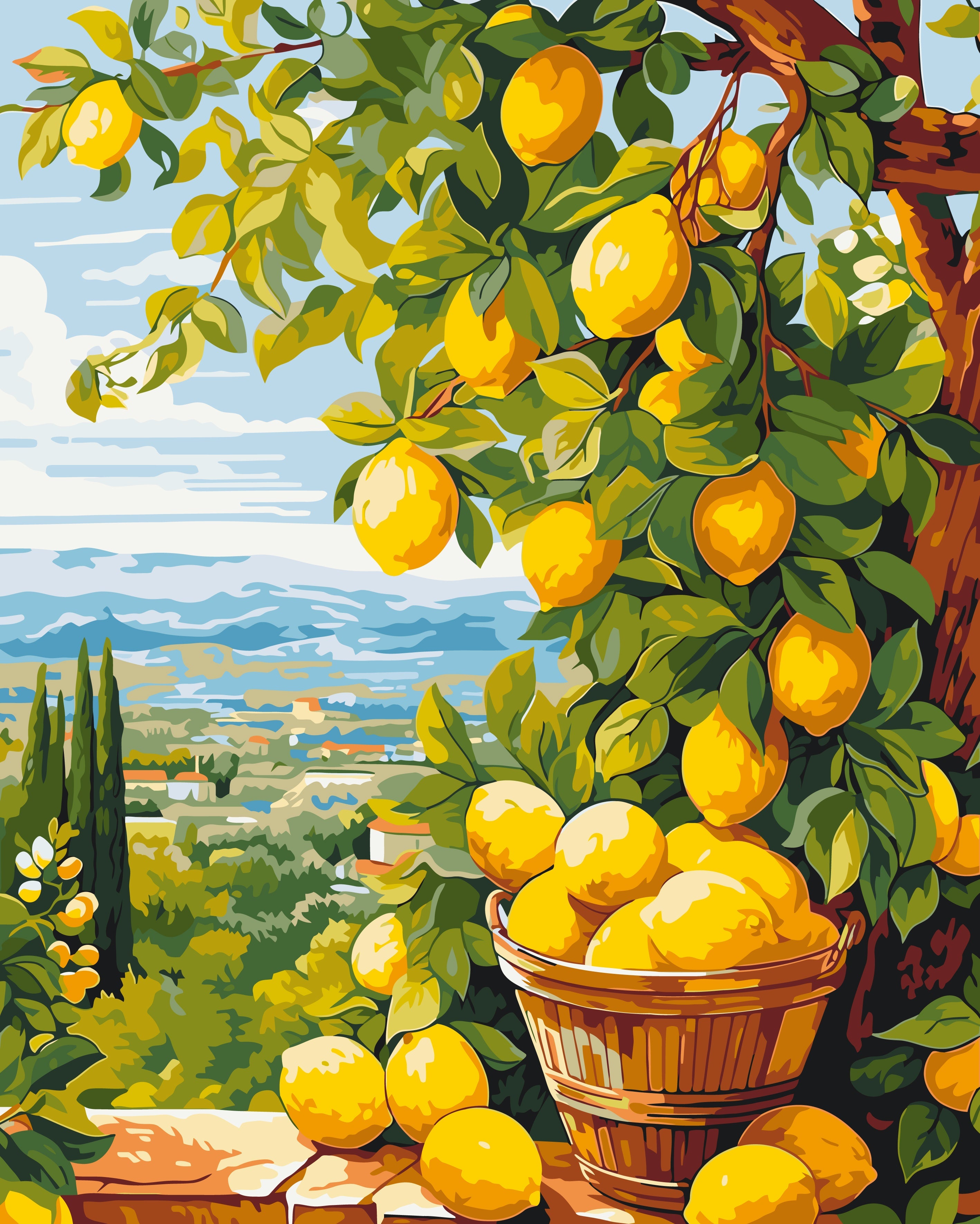 Limón (cítrico) 40*50 cm LW 3490