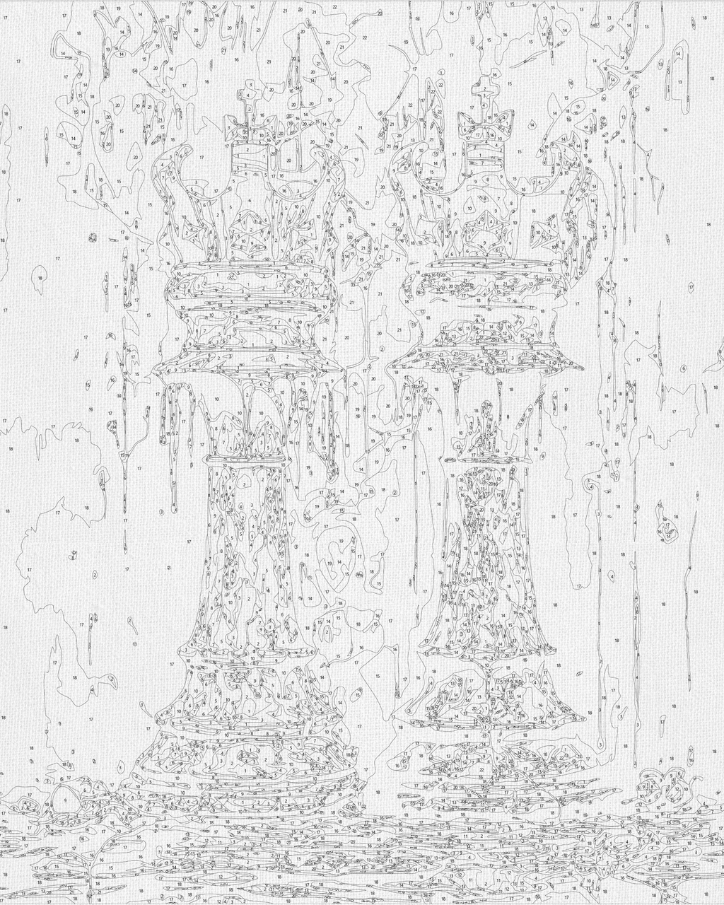Ajedrez: duelo real 40*50 cm LW 3491