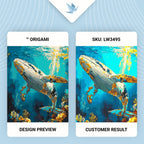 Ballena con colores metálicos II 40*50 cm LW 3495