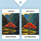 Árbol entre montañas 40*50 cm LW 3514