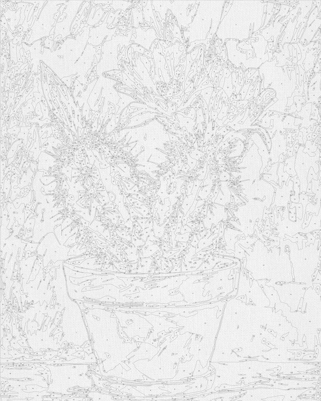 Cacto rosa 40*50 cm LW 3534