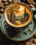 Café con aroma a bosque 40*50 cm LW 3541