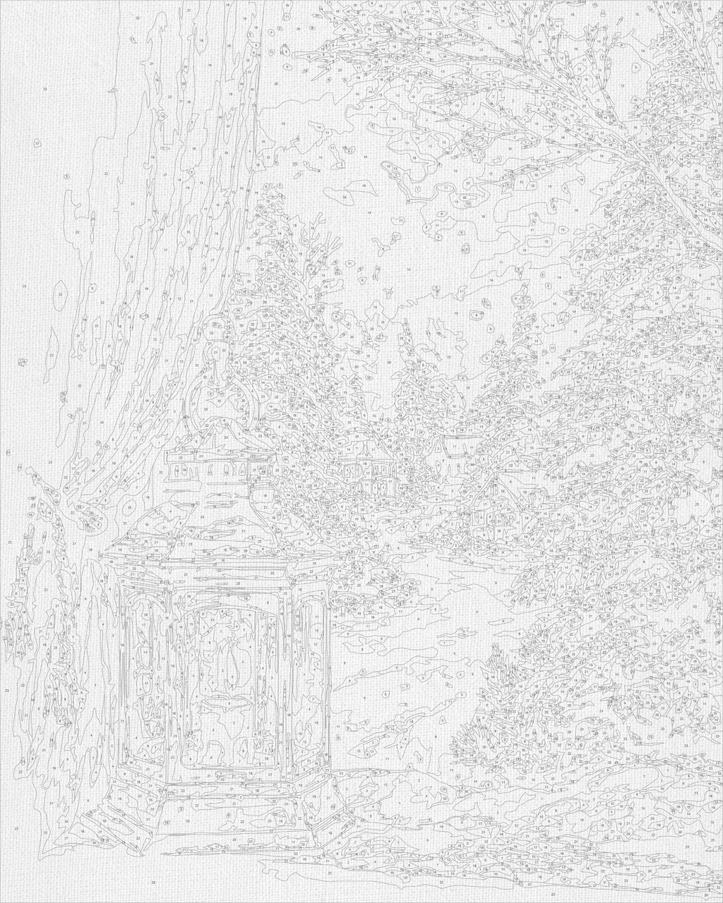 Noche de invierno 40*50 cm LW 3549