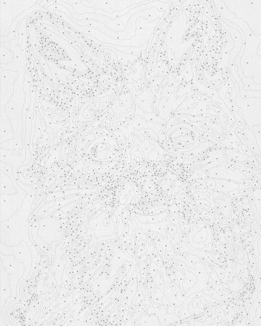 Cría de zorro en guirnalda 40*50 cm LW 380