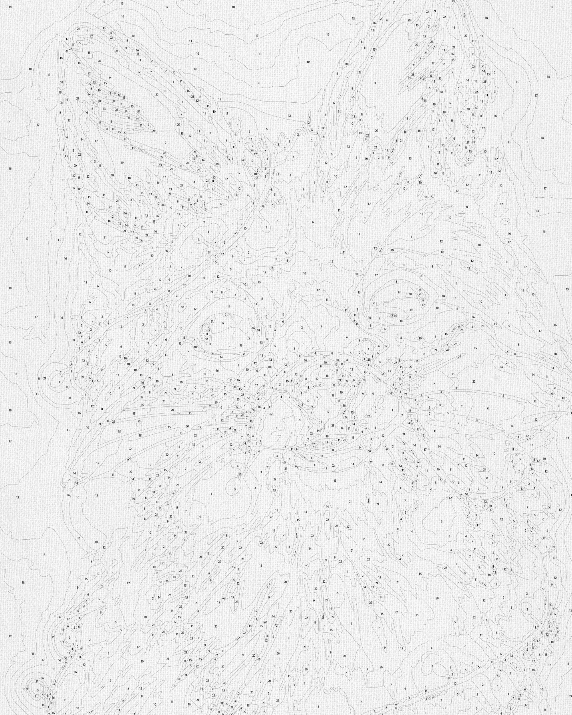 Cría de zorro en guirnalda 40*50 cm LW 380
