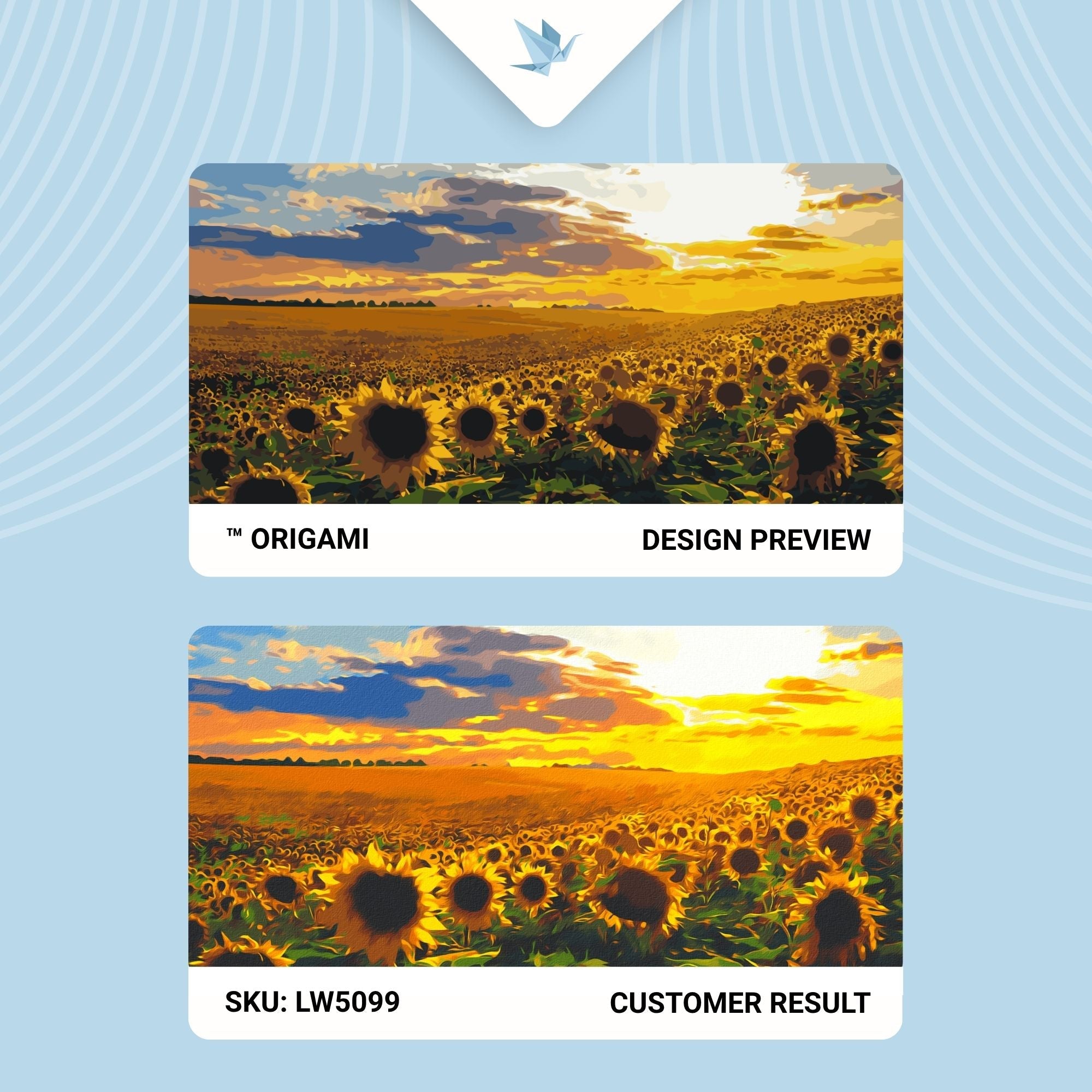 Campo de girasoles 40*80 cm LW 5099