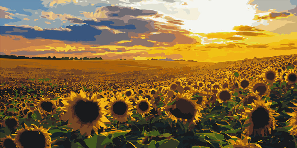 Campo de girasoles 40*80 cm LW 5099