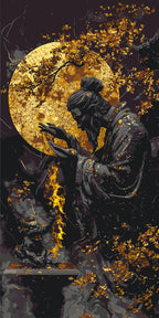Silencio del gran maestro con colores metálicos 40*80 cm LW 5126