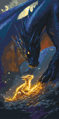 Encuentro con el dragón con colores metálicos 40*80 cm LW 5140