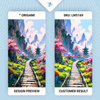 Jardín japonés misterioso 40*80 cm LW 5169