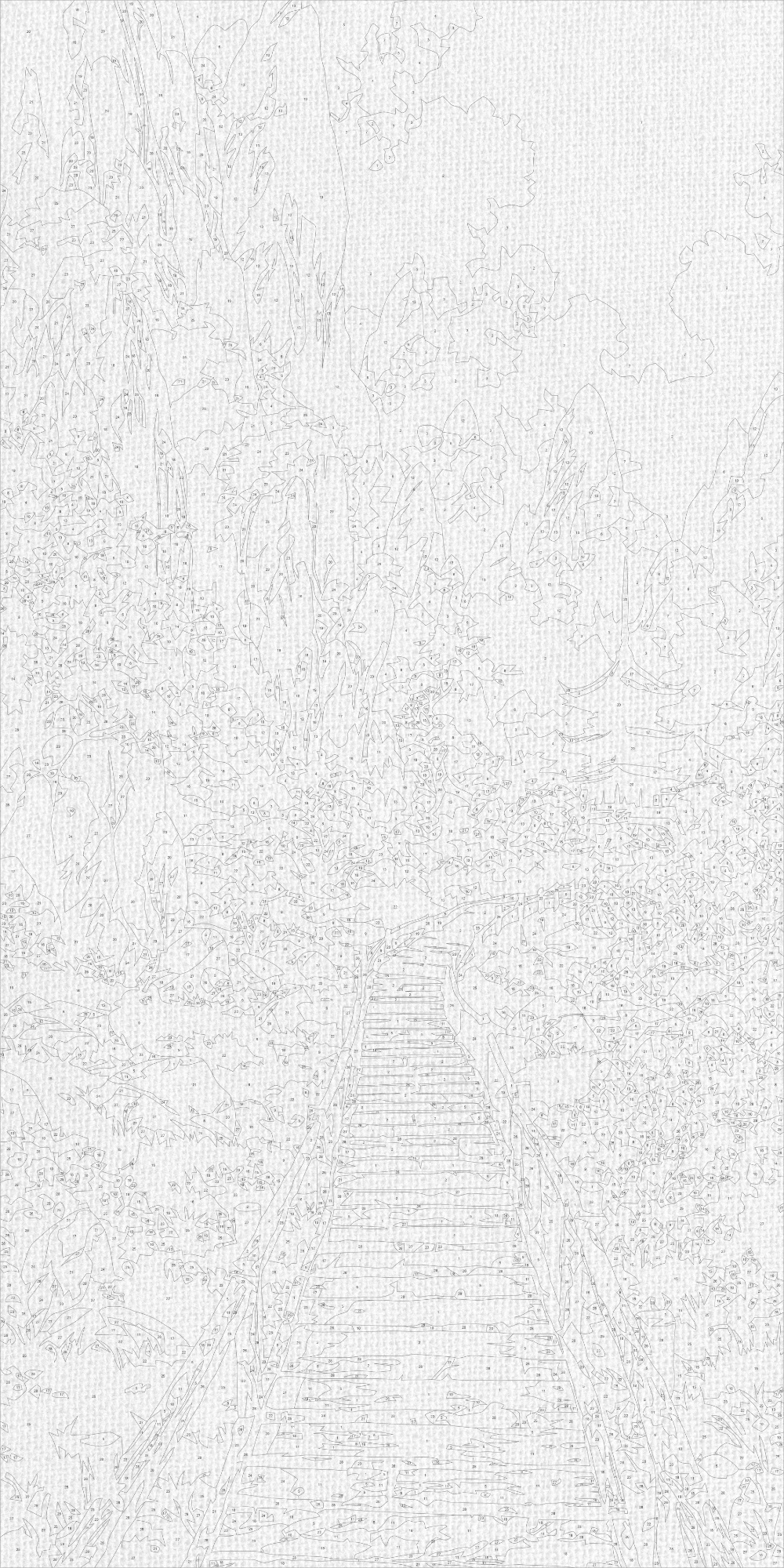 Jardín japonés misterioso 40*80 cm LW 5169