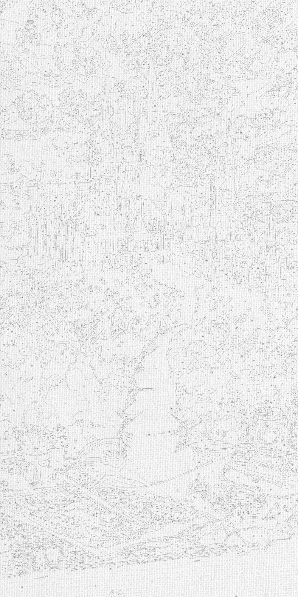 Atmosfera mágica de Hogwarts 40*80 cm LW 5172