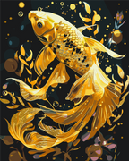 Pez dorado con colores metálicos 40*50 cm LW 9670