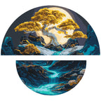 Armonía nocturna con colores metálicos (semicirculos) 70*70 cm OSR 1007