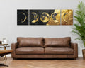 Oro del universo con colores metálicos (tríptico) 70*70 cm LW 7000