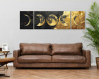 Oro del universo con colores metálicos (tríptico) 70*70 cm LW 7000